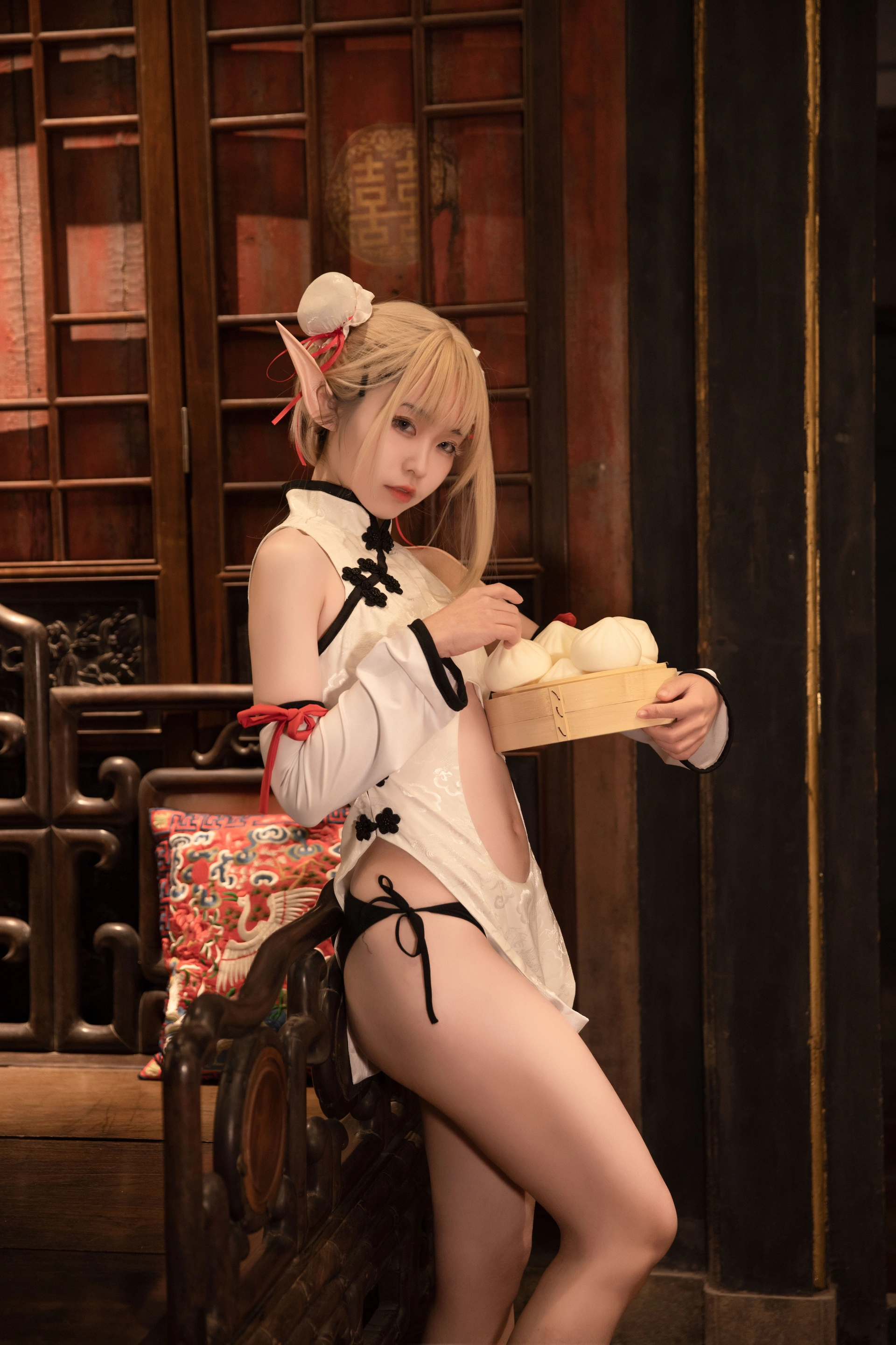 G44不会受伤 - NO.84 水兰儿白旗袍 2